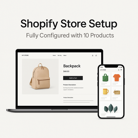 Shopify Store Setup – Up to 10 Products